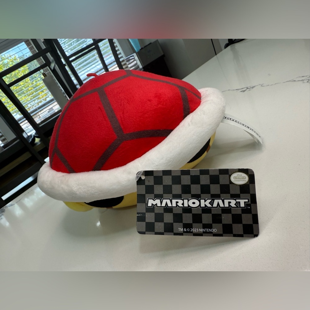 Nintendo Mario Kart Red Shell Plush Toy 9"